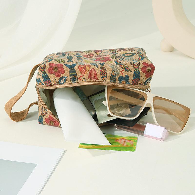 Portable large capacity cosmetics bag