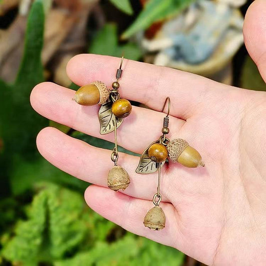 Little Leaves Acorn Earrings